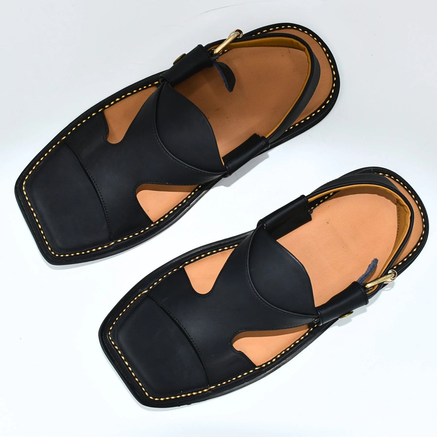 Zalmi Panjedar Leather Chappal