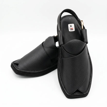 Half Kaptan Dotted Leather Chappal