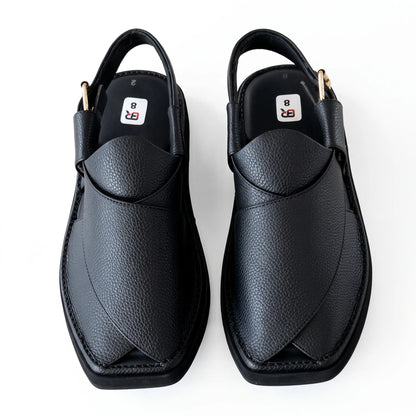 Half Kaptan Dotted Leather Chappal