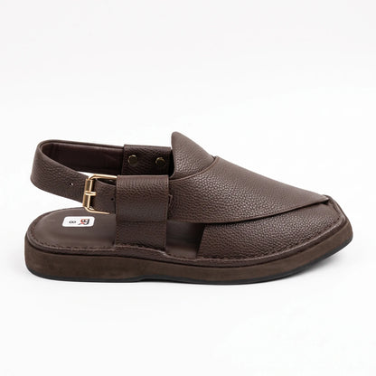 Half Kaptan Dotted Leather Chappal