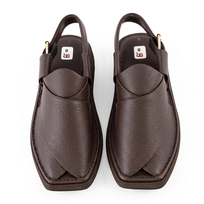 Half Kaptan Dotted Leather Chappal