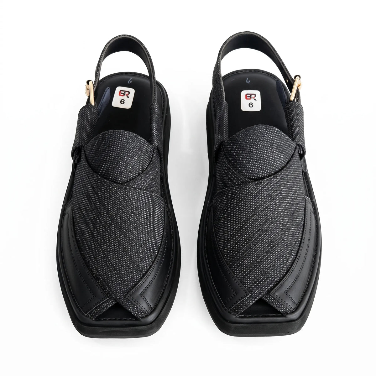 Taki Dar Fabric Double Sole Chappal