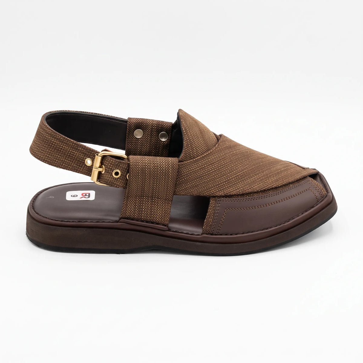 Taki Dar Fabric Double Sole Chappal