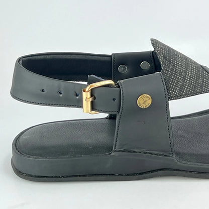 Zalmi Panjedar Fabric Chappal
