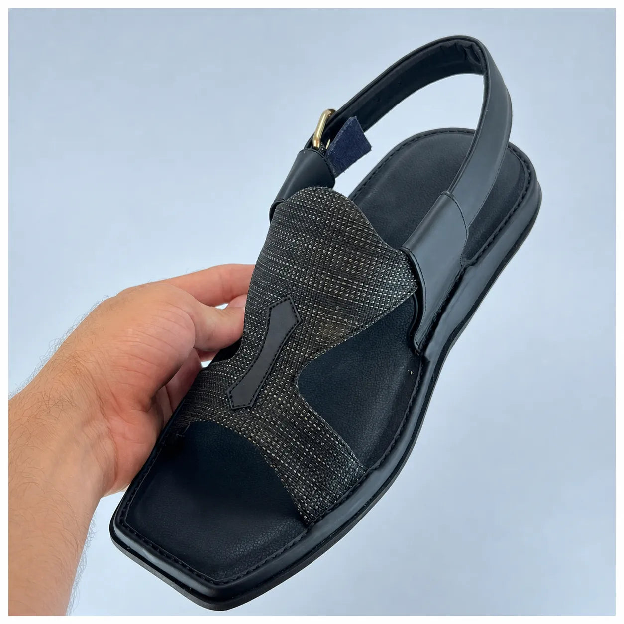 Zalmi Panjedar Fabric Chappal