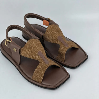 Zalmi Panjedar Fabric Chappal