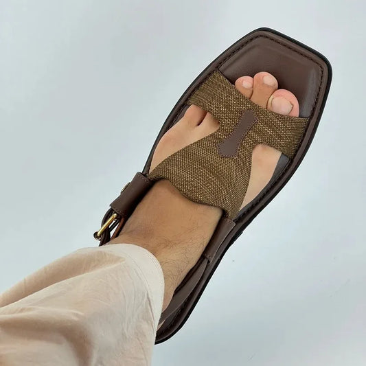 Zalmi Panjedar Fabric Chappal