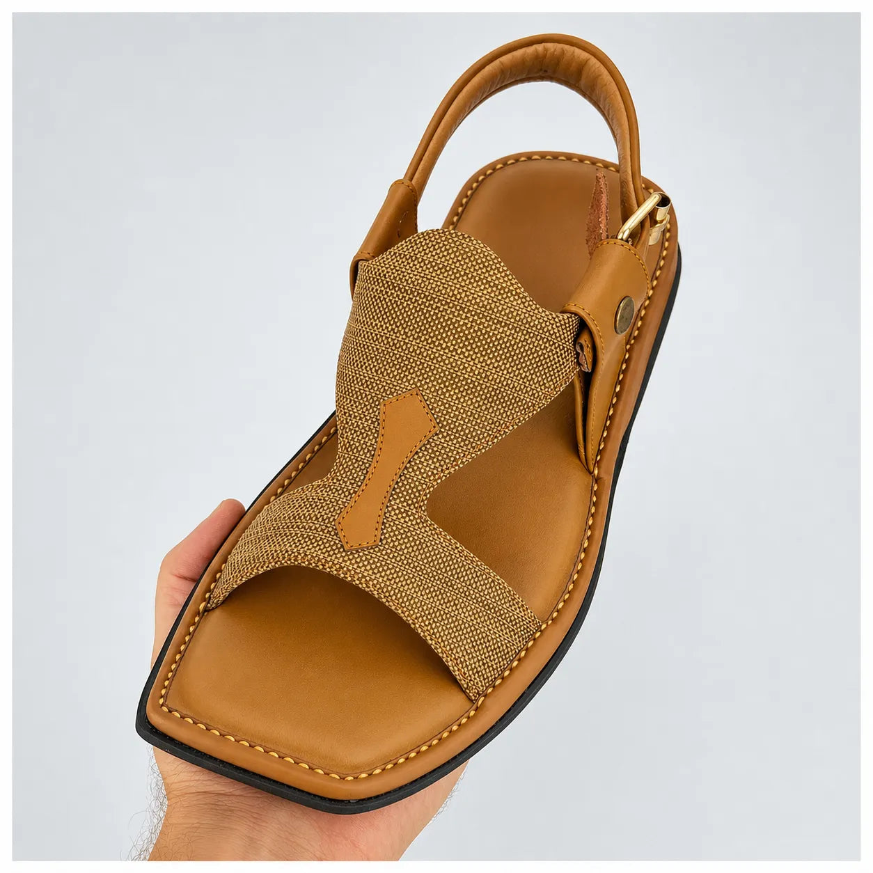 Zalmi Panjedar Fabric Chappal