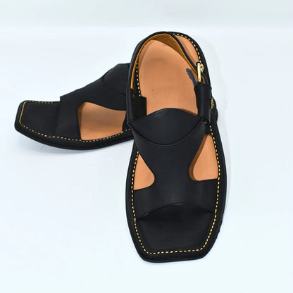 Zalmi Panjedar Leather Chappal