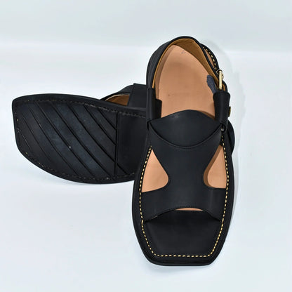 Zalmi Panjedar Leather Chappal