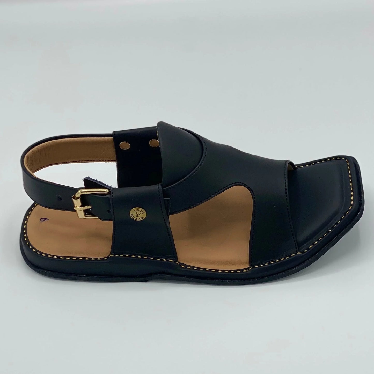 Zalmi Panjedar Leather Chappal