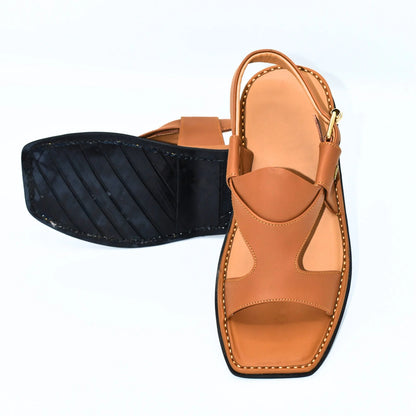 Zalmi Panjedar Leather Chappal