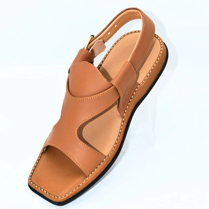 Zalmi Panjedar Leather Chappal