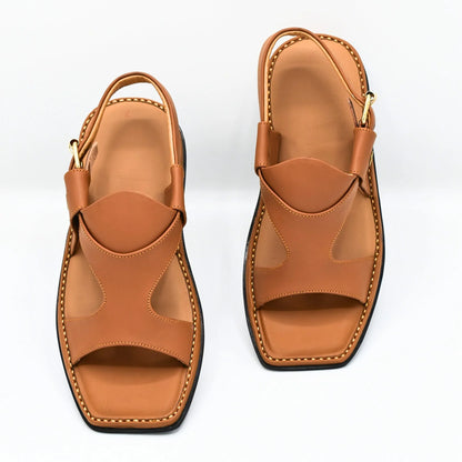 Zalmi Panjedar Leather Chappal