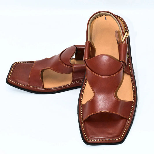 Zalmi Panjedar Leather Chappal