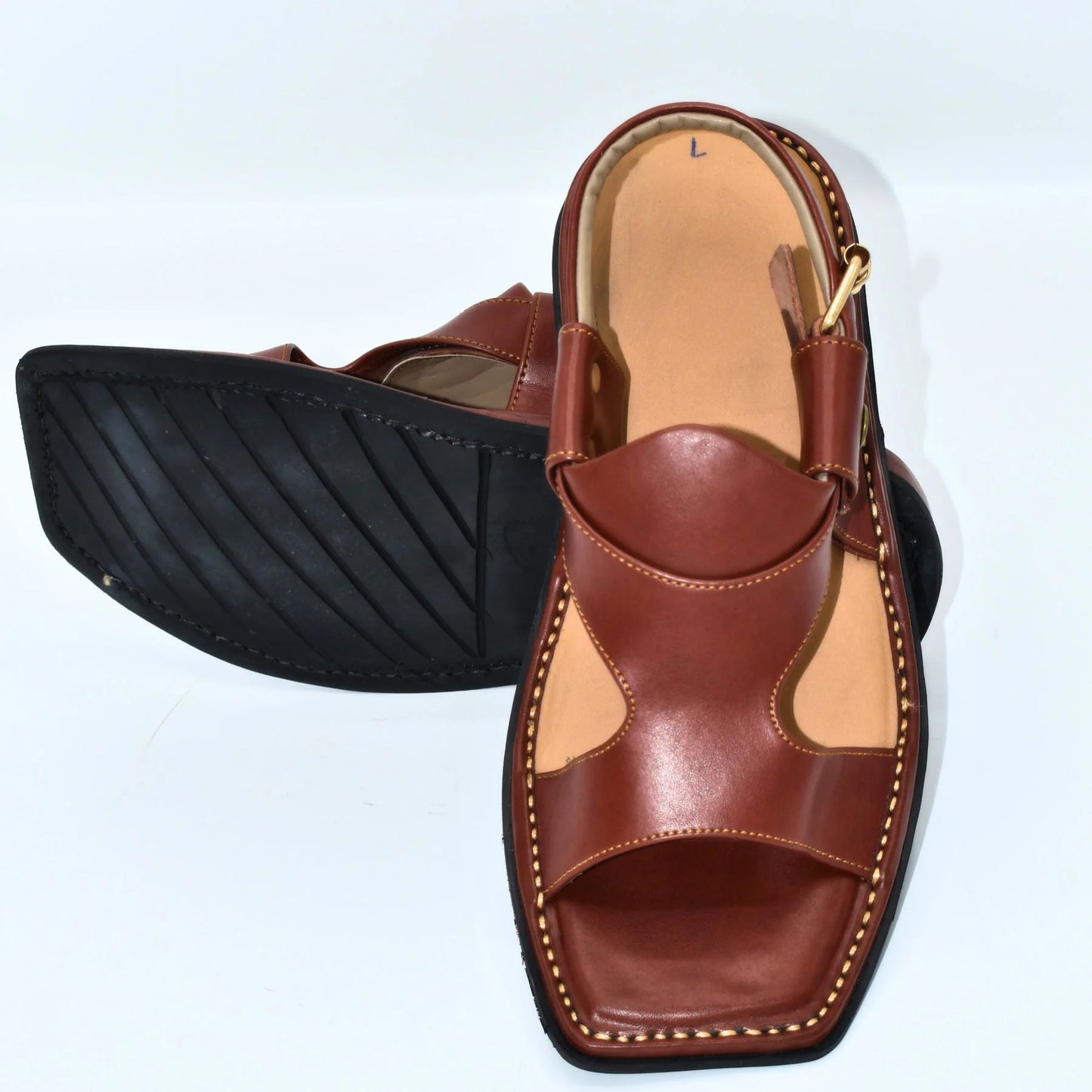 Zalmi Panjedar Leather Chappal