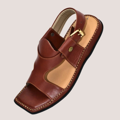 Zalmi Panjedar Leather Chappal
