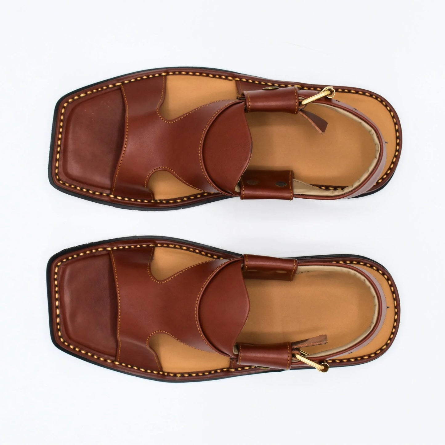 Zalmi Panjedar Leather Chappal