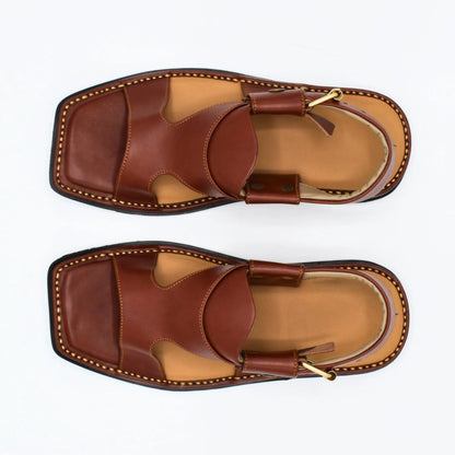 Zalmi Panjedar Leather Chappal